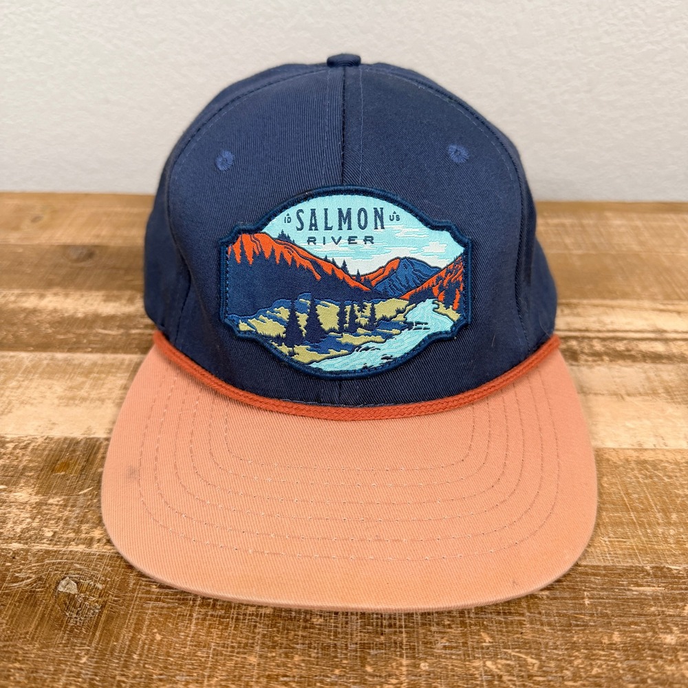 Sendero Provisions Salmon River Snapback Hat Mens OSFM Navy Blue Rope read